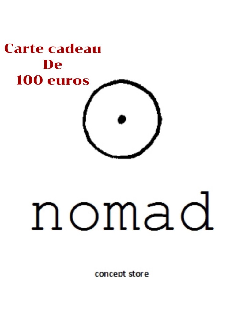 CARTE CADEAU 100,00 € - Maison Nomad - Tours