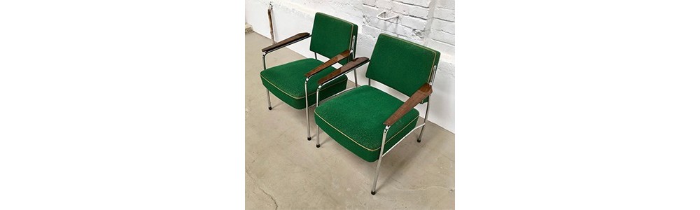 Collection de chaises et fauteuils vintage "mid century"