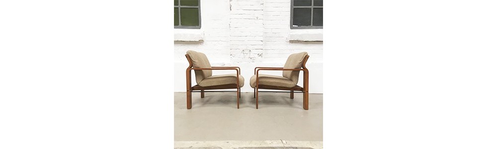 Collection de fauteuils vintage "mid century"